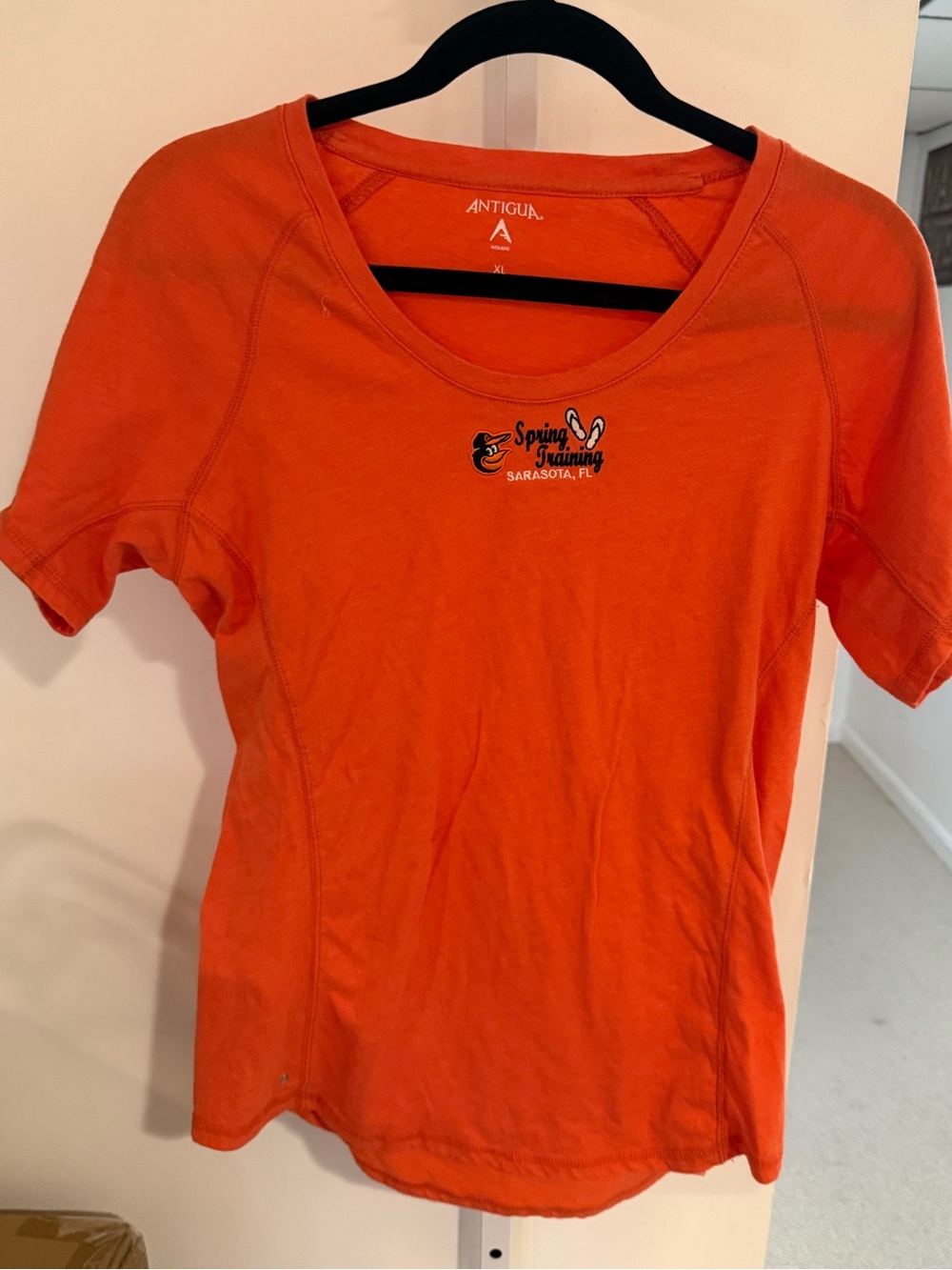 ORIOLES Antigua Orange Spring Training Tee